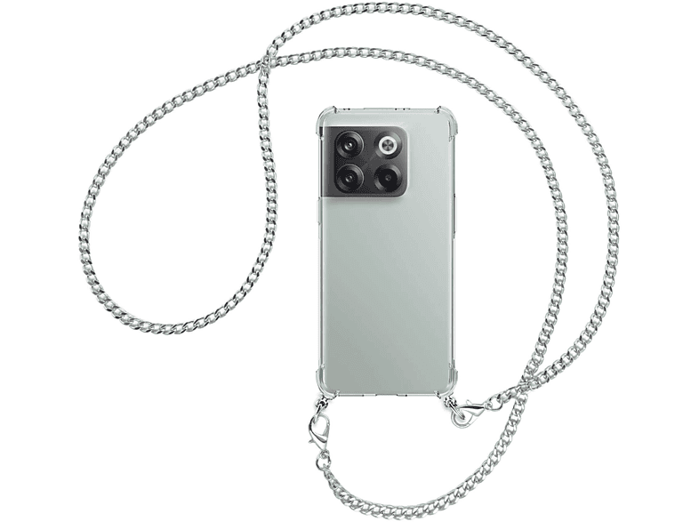 MTB MORE ENERGY 5G, Backcover, Kette Umhänge-Hülle mit Metallkette, (silber) OnePlus, 10T