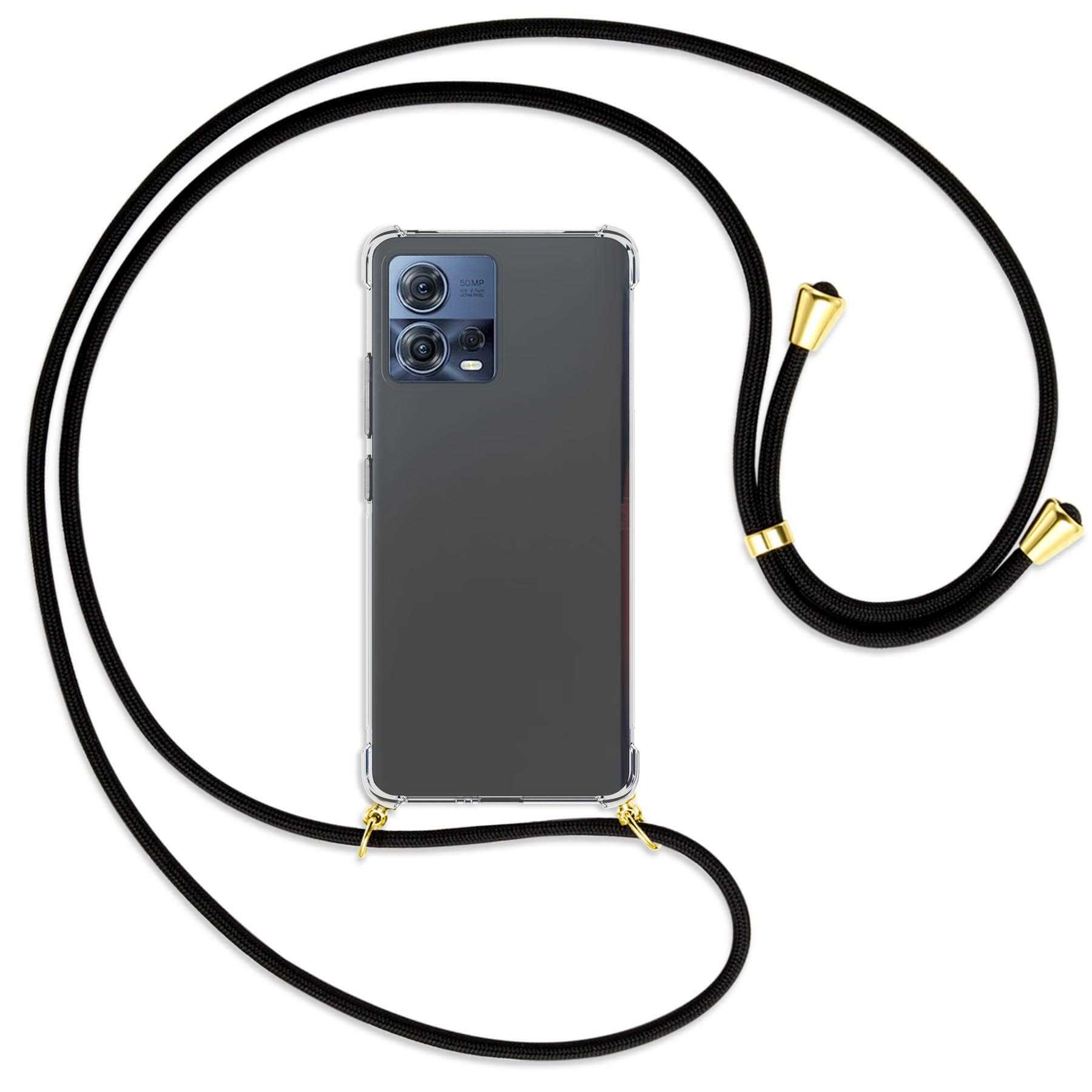 Edge Schwarz 30 Backcover, Fusion, mit ENERGY MORE Motorola, / MTB Umhänge-Hülle gold Kordel,