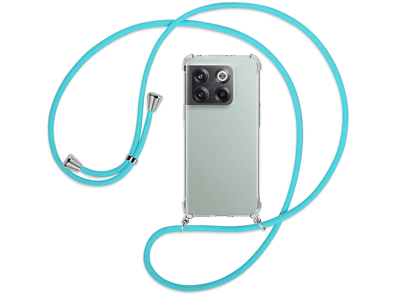 / OnePlus, MORE Türkis mit MTB Umhänge-Hülle silber 5G, 10T Backcover, ENERGY Kordel,