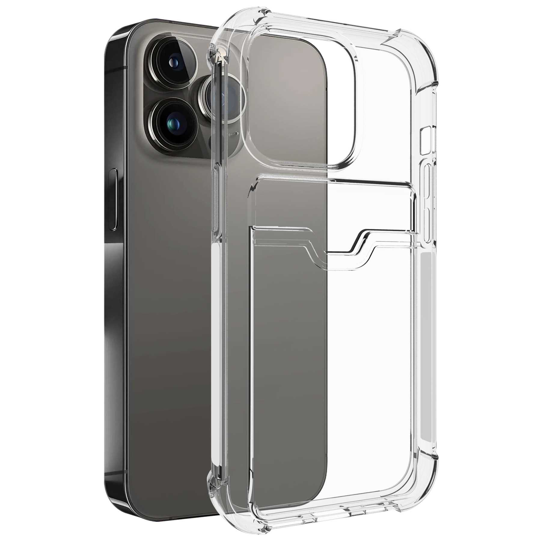 MTB ENERGY Backcover, iPhone Transparent Armor Kartenfach, MORE Apple, Pro Case Max, mit Clear 15