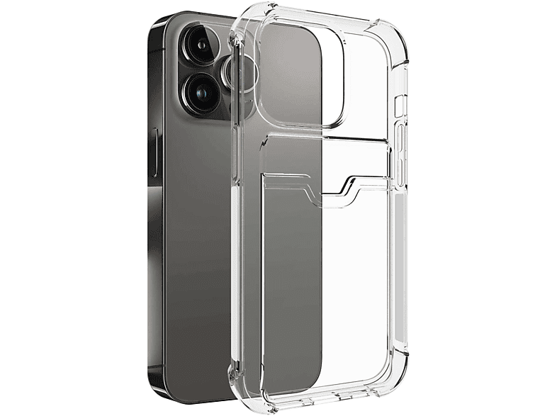 Case Armor Apple, Pro, ENERGY Transparent Clear iPhone Backcover, MTB Kartenfach, MORE 15 mit