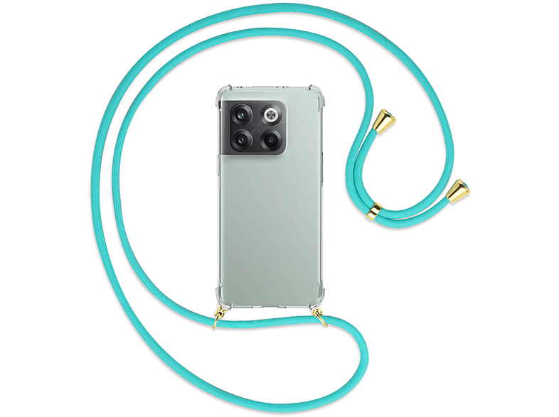 MTB MORE ENERGY Umhänge-Hülle mit Kordel, 5G, / OnePlus, Backcover, gold Türkis 10T