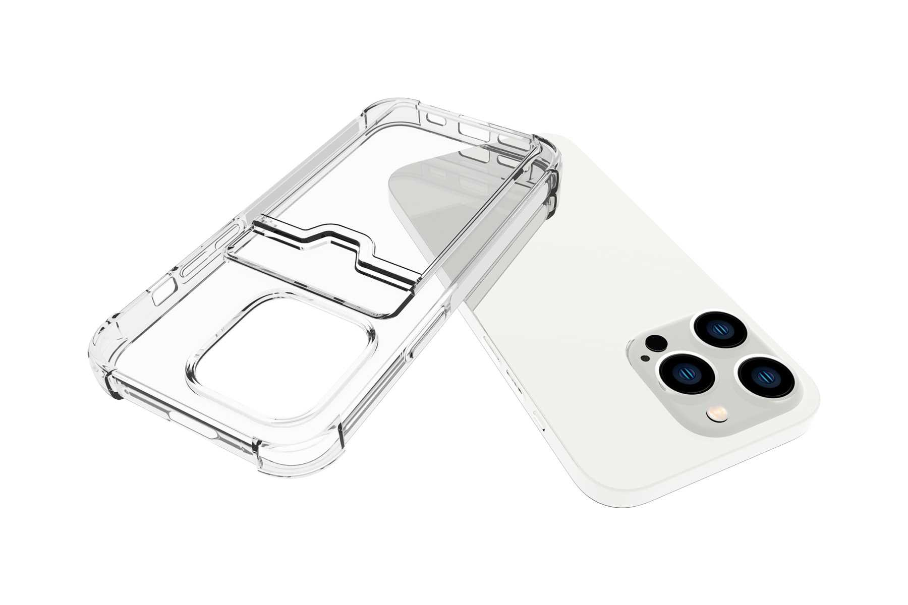 Case ENERGY Armor mit 14 iPhone Pro, Backcover, MORE Kartenfach, Clear Transparent MTB Apple,