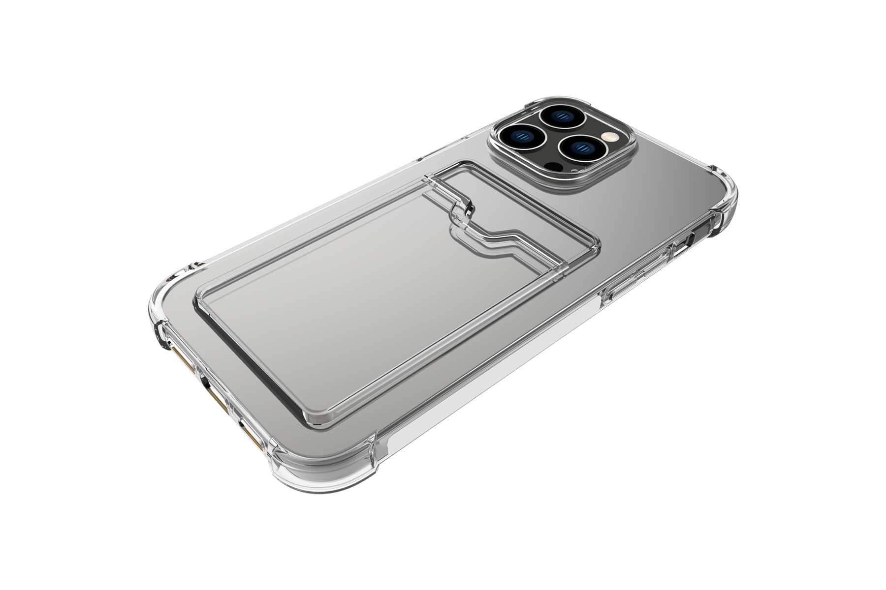Pro Transparent Clear Kartenfach, 14 iPhone mit MTB ENERGY Apple, Case Max, Backcover, Armor MORE