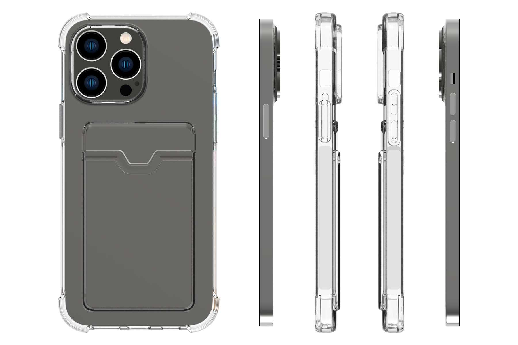MTB MORE 14 Max, mit Pro Transparent Backcover, Kartenfach, Clear Armor ENERGY Apple, iPhone Case