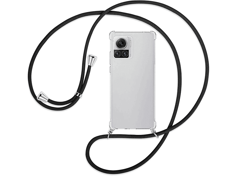 / ENERGY MTB Umhänge-Hülle Edge Motorola, Backcover, mit 30 MORE silber Schwarz Kordel, Ultra,