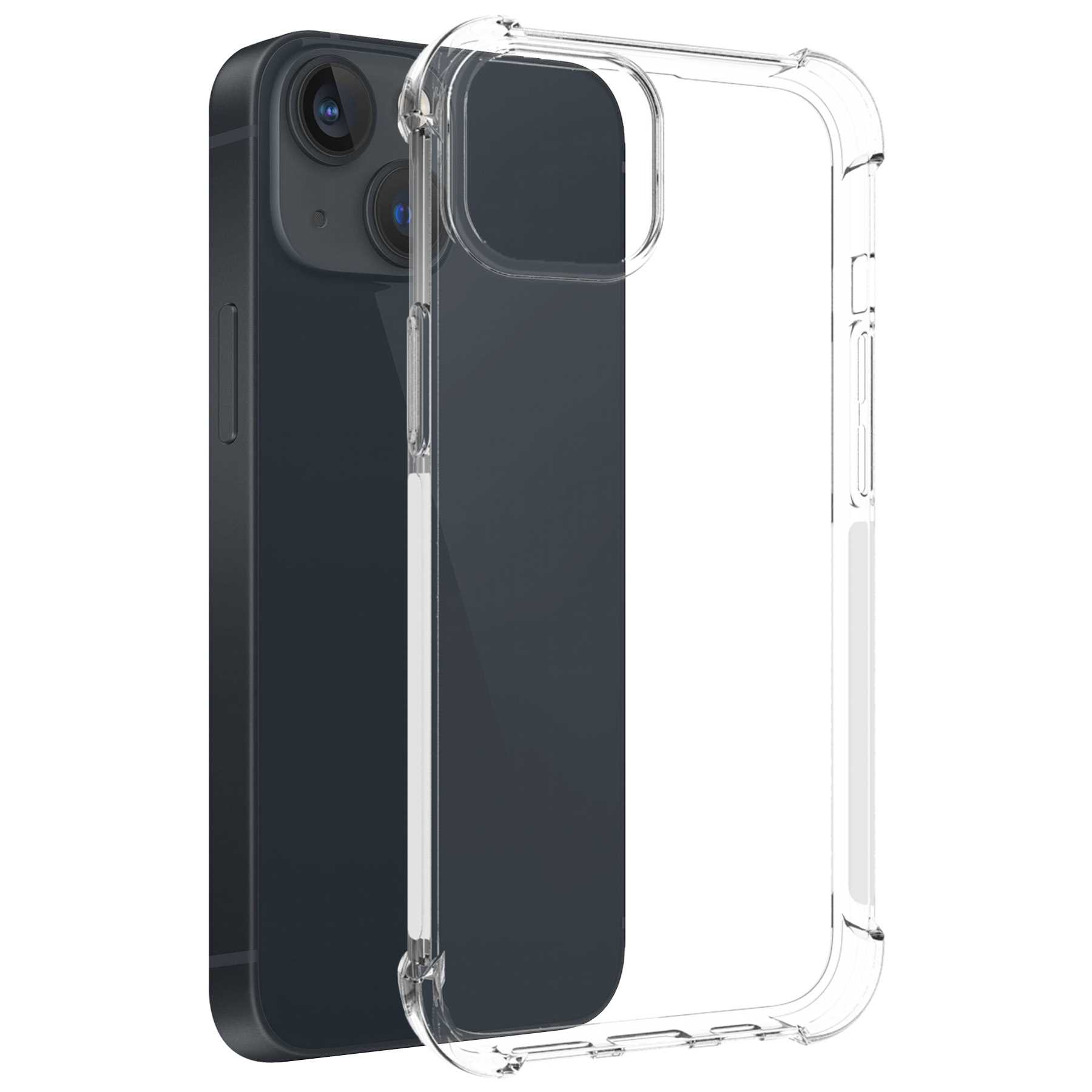 iPhone Armor Transparent Schutz Apple, Backcover, Hülle, Plus, Case 15 Clear MTB MORE ENERGY