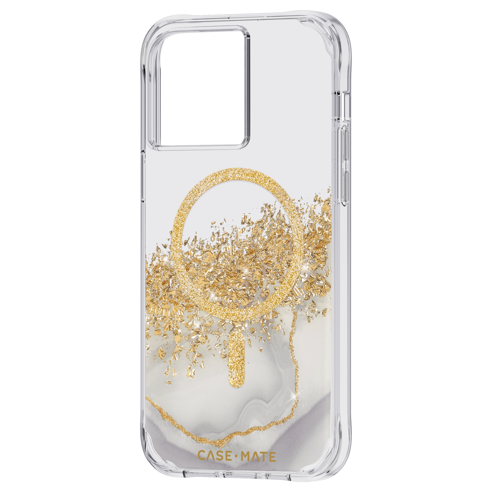 CASE-MATE Karat Marble MagSafe, Marmor-Gold Max, Backcover, 14 iPhone Pro Apple