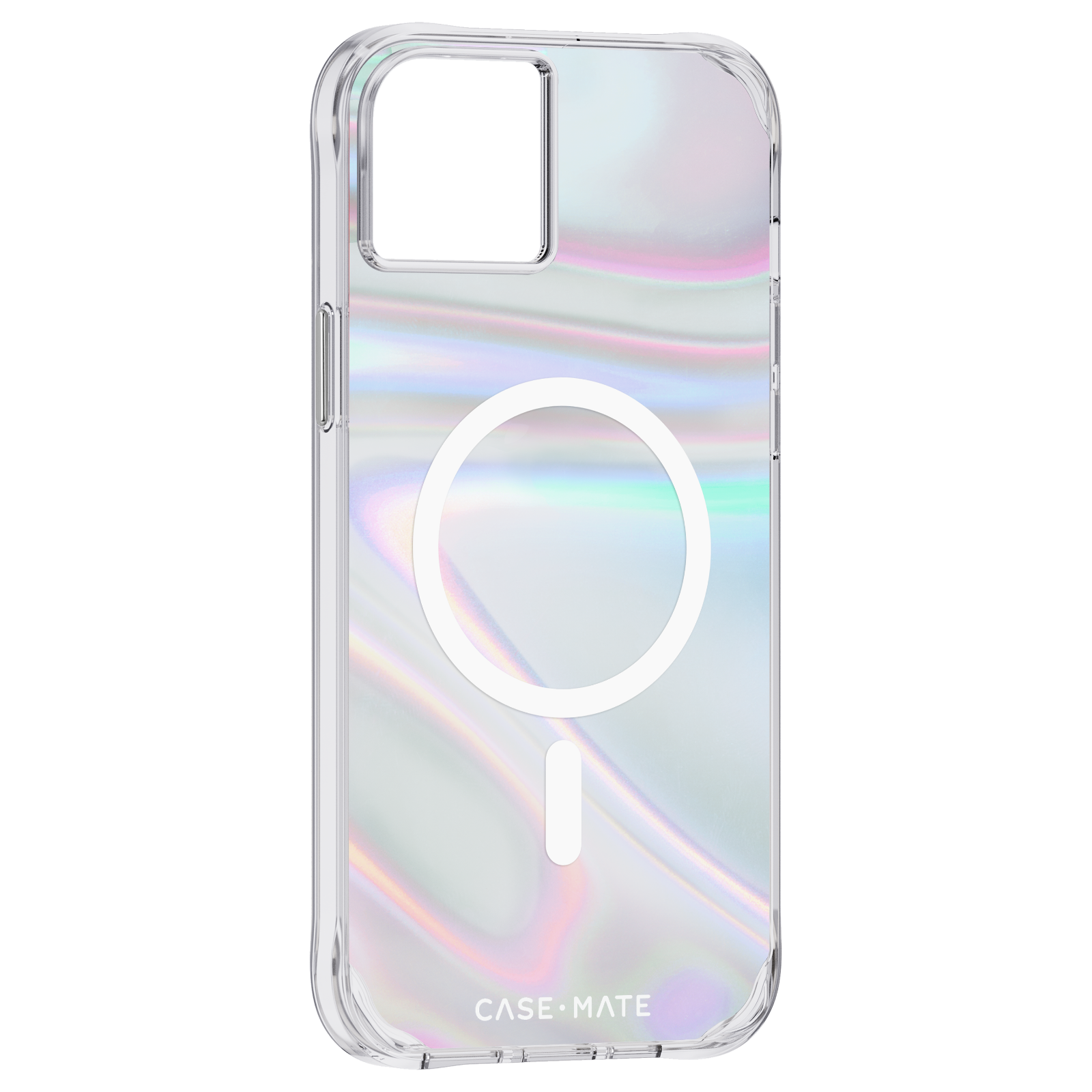 CASE-MATE Soap Apple, 14 Plus, Transparent Bubble Backcover, iPhone MagSafe