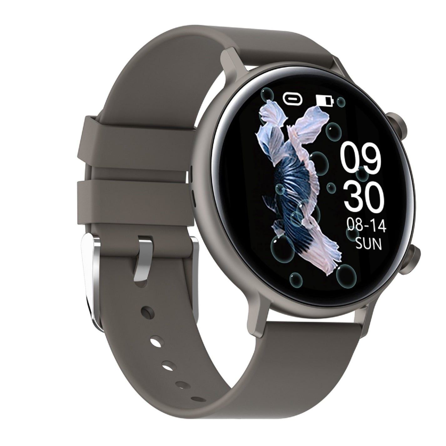 KAREN M GW33 Pro Silikon, Kinder, Grau Grau Smartwatch