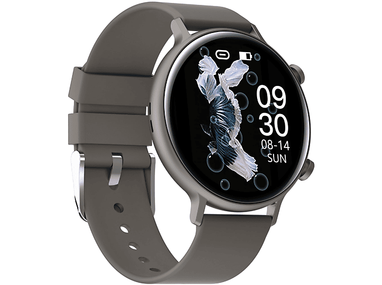 Silikon, Grau Grau M GW33 Kinder, KAREN Smartwatch Pro