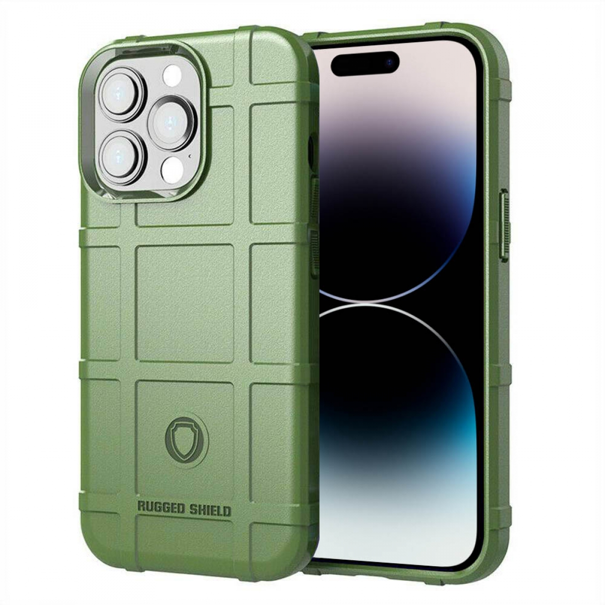 CASEONLINE Rugged, Backcover, Apple, iPhone Grün 14 Pro