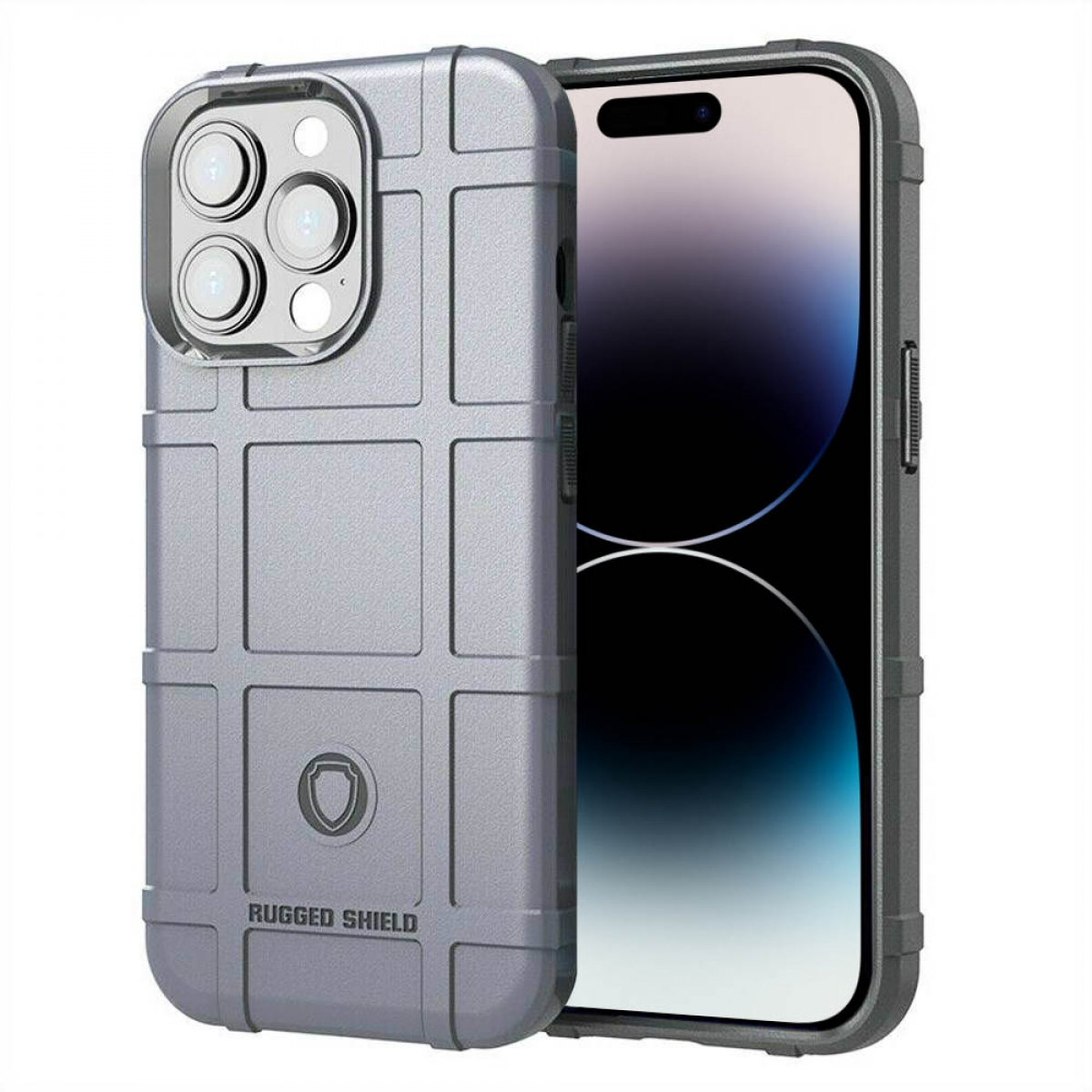 CASEONLINE Rugged, Backcover, Apple, 14 Pro iPhone Grau Max