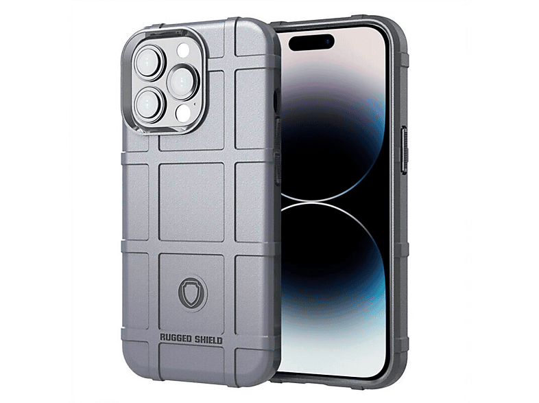 CASEONLINE Rugged, Backcover, Apple, 14 Pro iPhone Grau Max