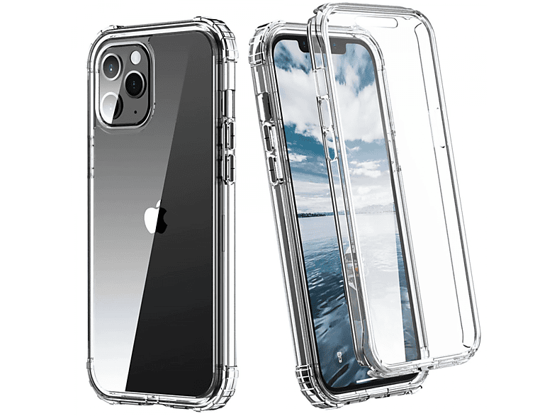 Transparent Max, CASEONLINE iPhone 14 Pro Apple, 360°, Backcover,