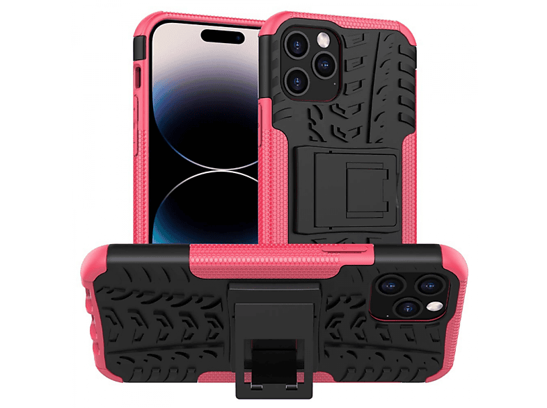 CASEONLINE 2i1, Backcover, Apple, iPhone 14 Pro, Rosa