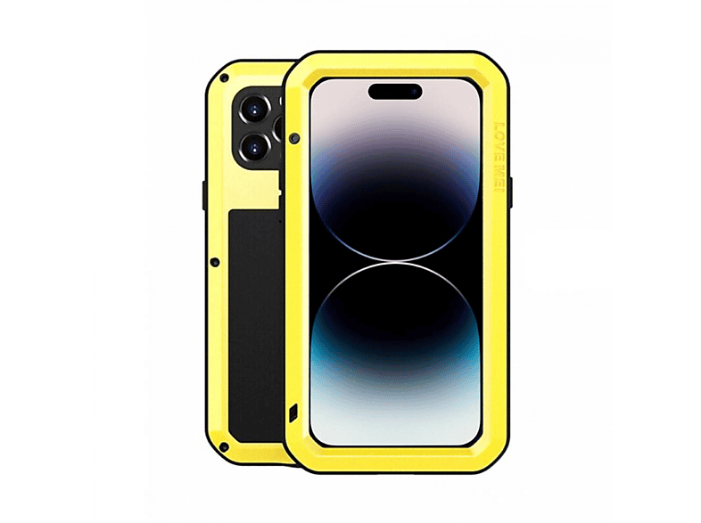 Full iPhone LOVEMEI Cover, Apple, 14 Gelb Powerful, Max, Pro