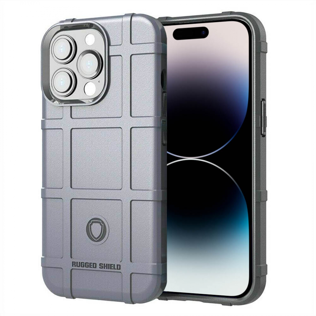 CASEONLINE Rugged, 14 iPhone Apple, Backcover, Grau Pro
