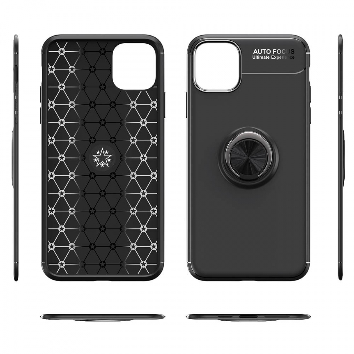 Backcover, Schwarz CASEONLINE 14 Ring, iPhone Plus, Apple,