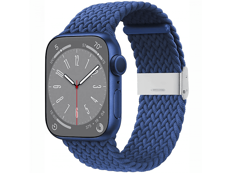 CASEONLINE Braided, Ersatzarmband, Blau 41mm, 8 Watch Apple