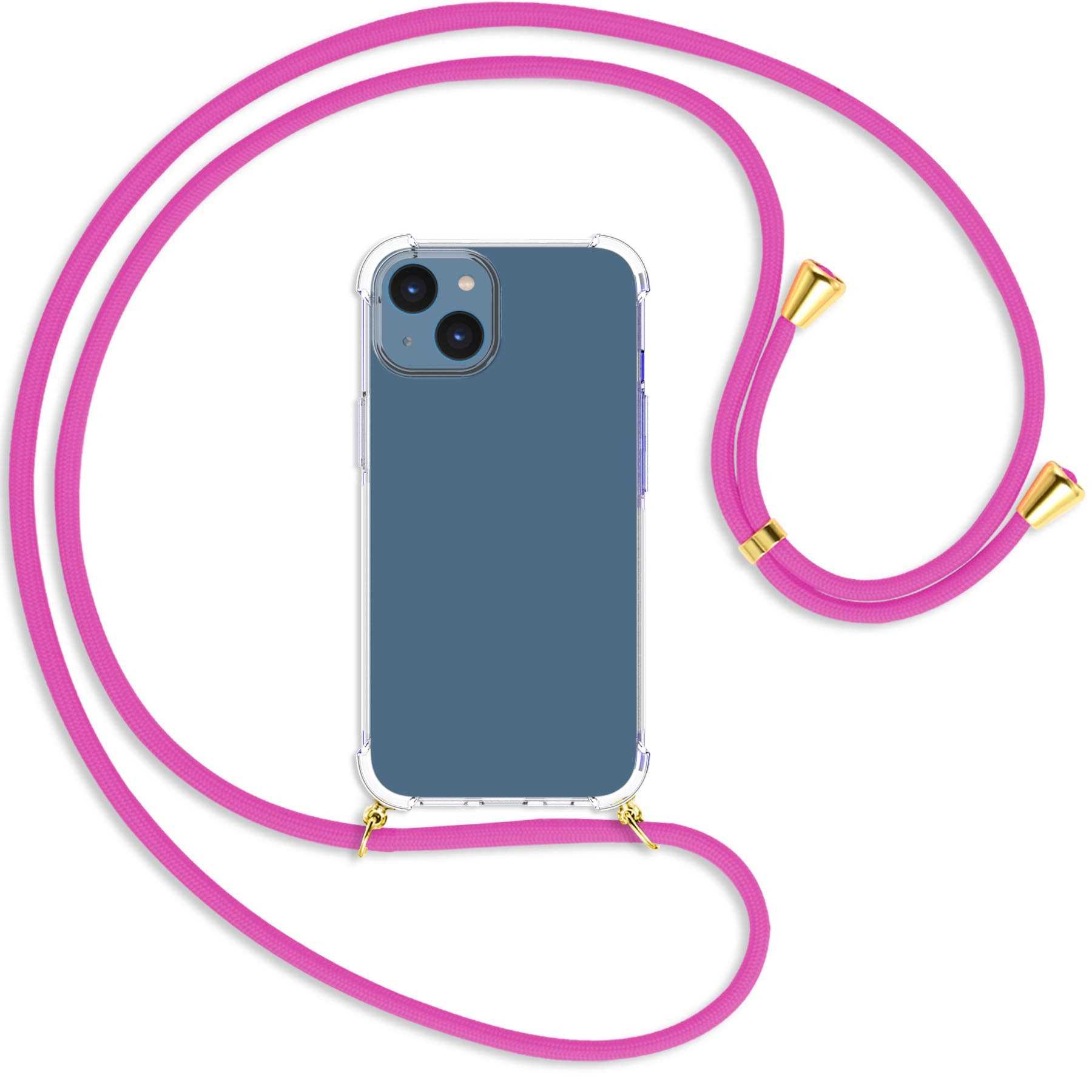 Umhänge-Hülle ENERGY / gold Backcover, Apple, Pink 14, MTB Hot iPhone MORE mit Kordel,