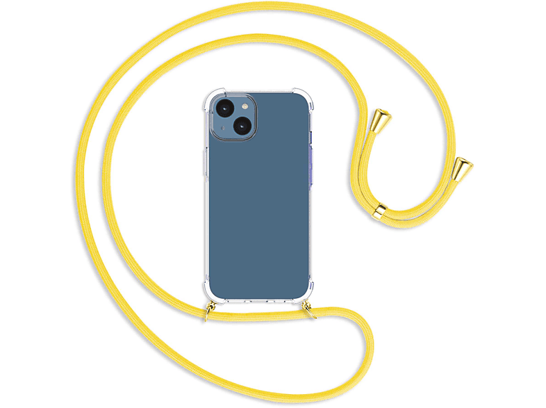 MTB MORE Banana 14, gold Kordel, iPhone Umhänge-Hülle Apple, Backcover, Gelb / mit ENERGY