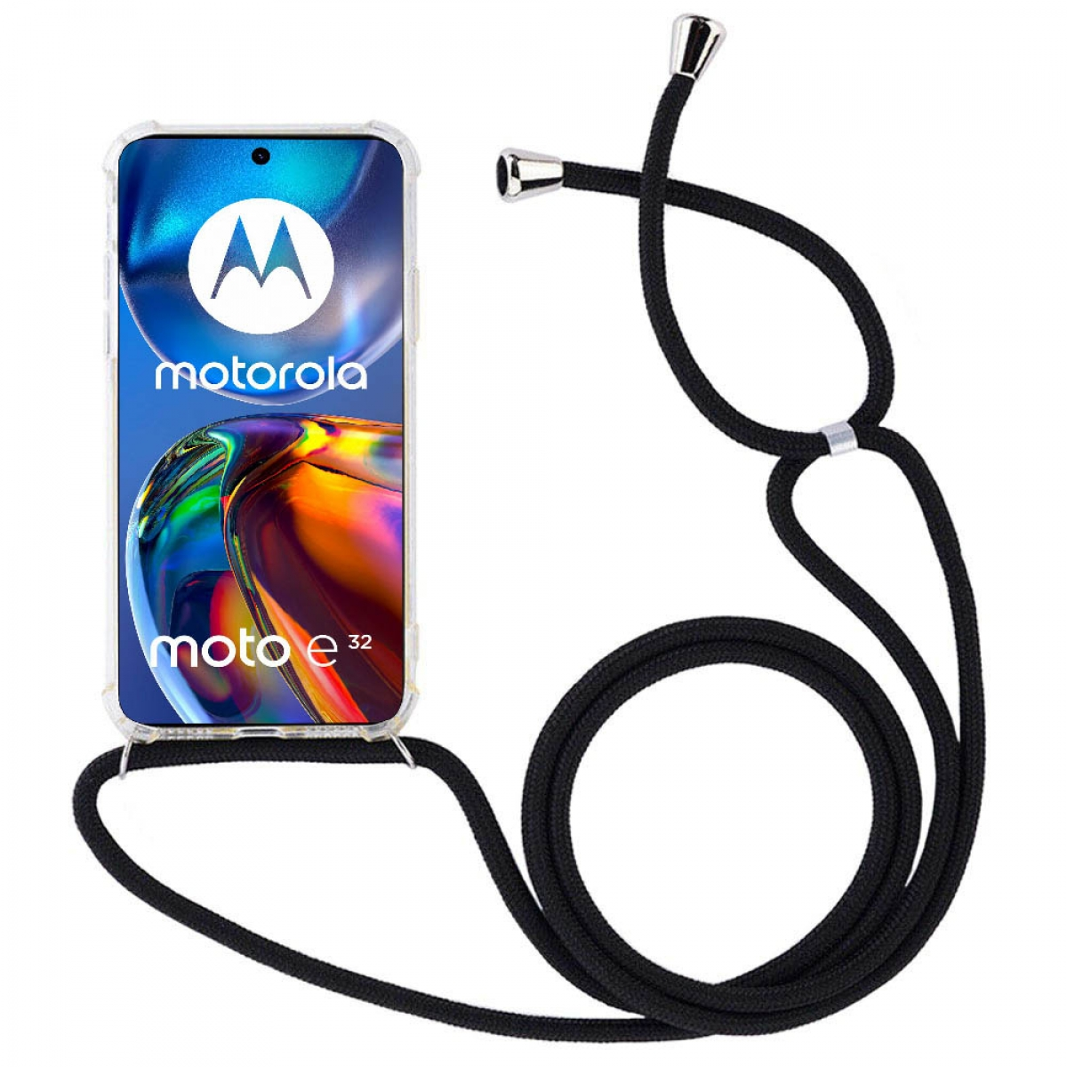 Backcover, CASEONLINE Moto E32, Motorola, Transparent Shockproof,