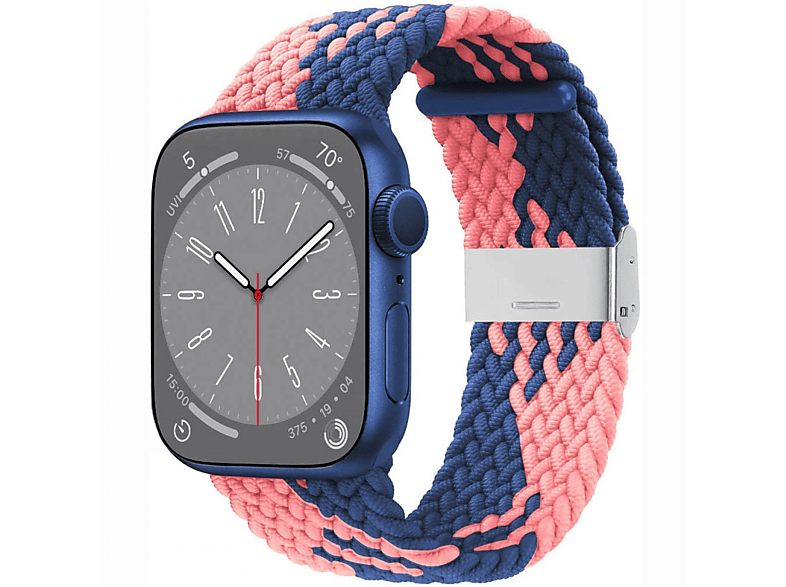 CASEONLINE Braided, Ersatzarmband, Apple, Watch Powder Blue 41mm, 8