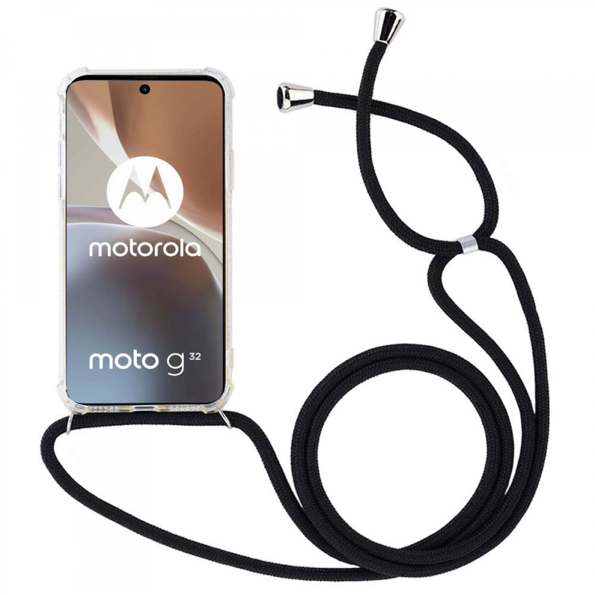 CASEONLINE Shockproof, Backcover, Motorola, Transparent Moto G32