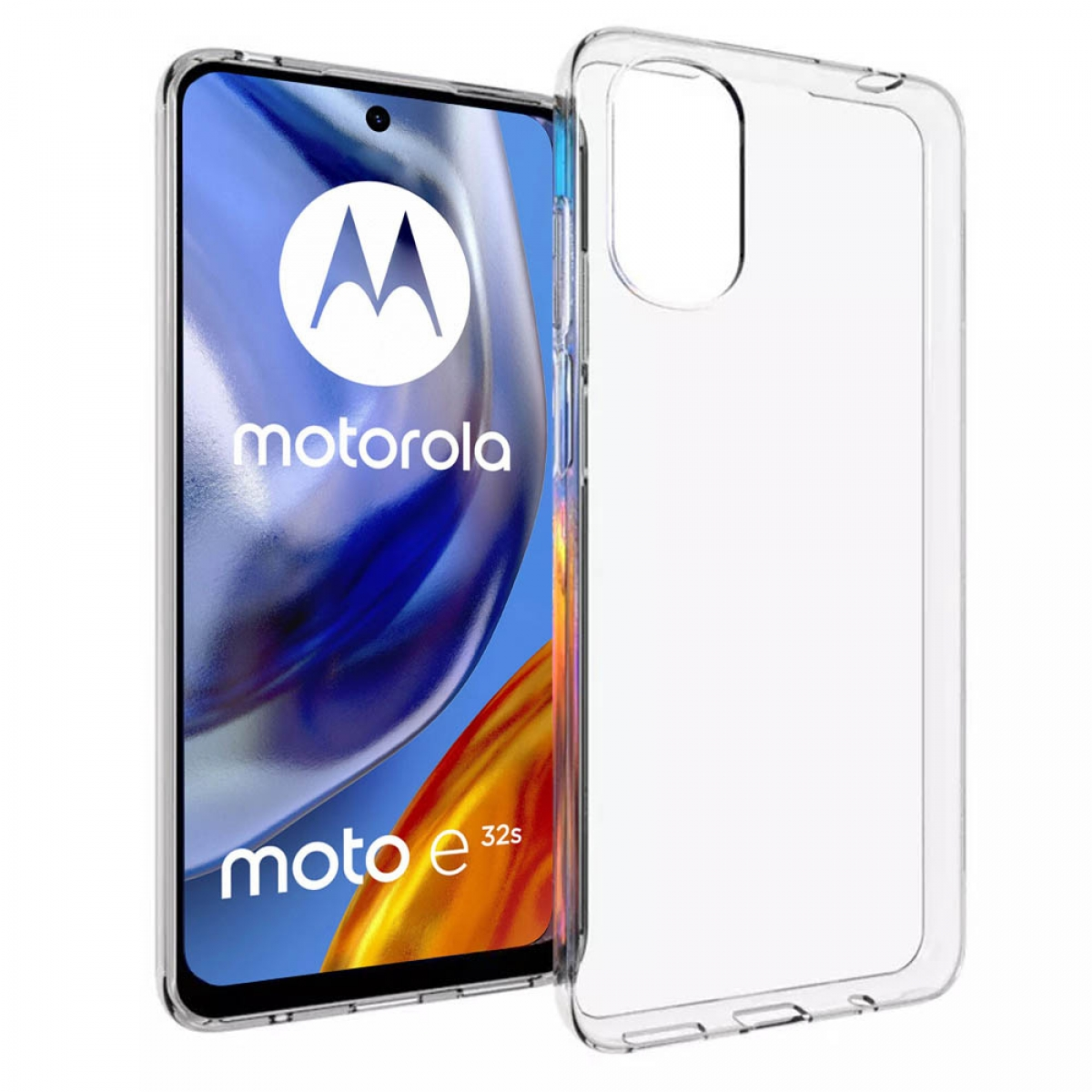 Motorola, Transparent CASEONLINE Moto E32s, CA4, Backcover,