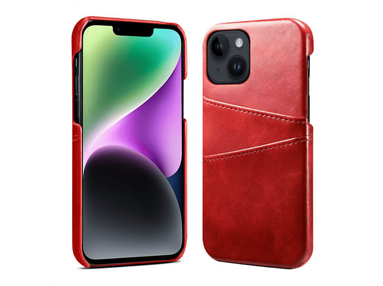 CASEONLINE Retro, Backcover, Apple, iPhone 14 Rot Plus