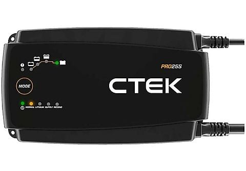 CTEK CTEK PRO25S Ladegerät 25A für Blei- und Lithium-Batterien Ladegerät  Universal, Blei, Lithium, 12 Volt, 40 - 500 Ah, Schwarz