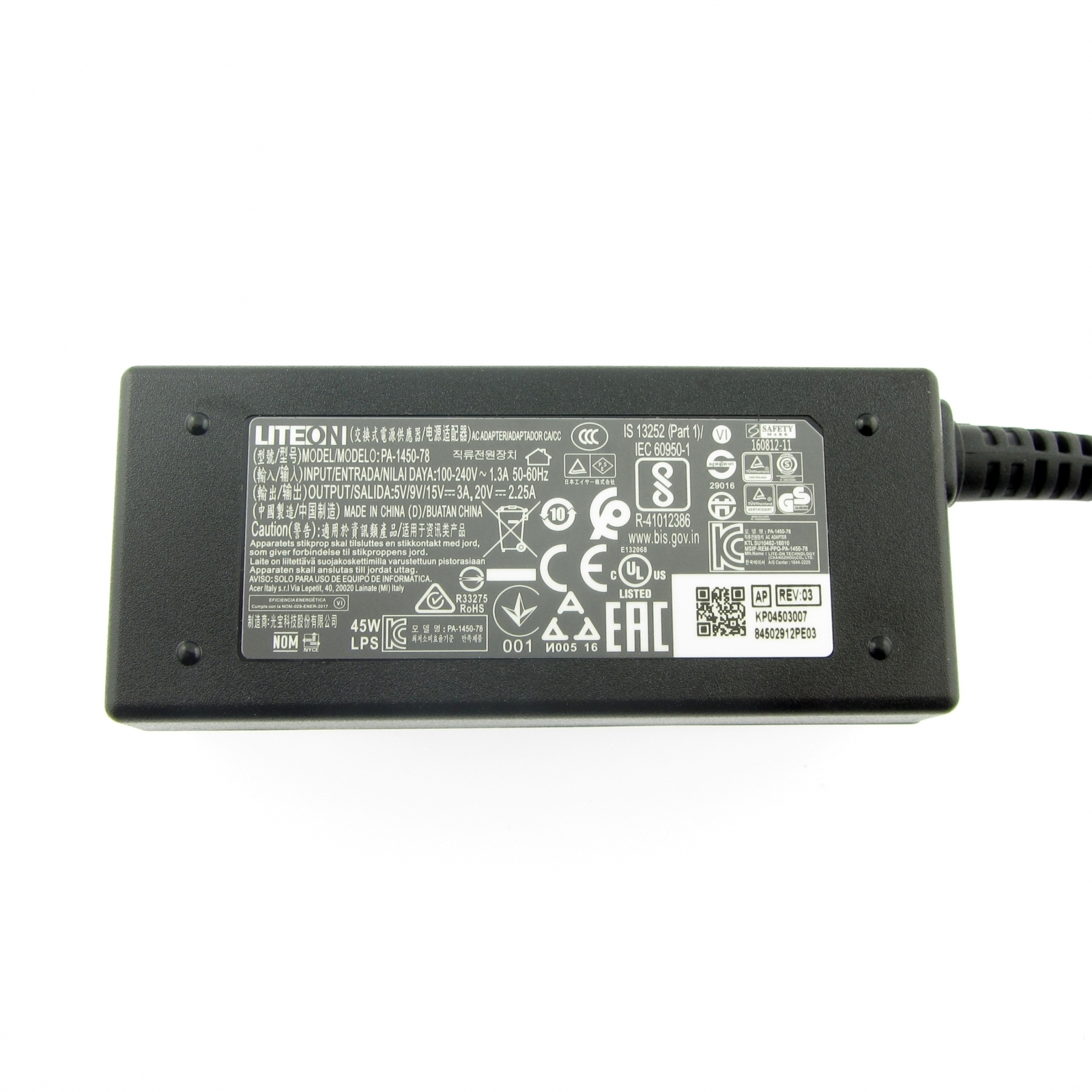ACER KP.04501.007 Original USB-C Netzteil Watt 45