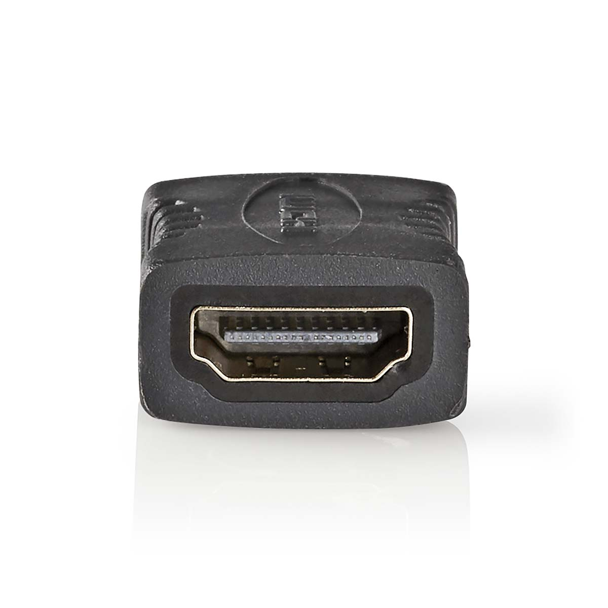 Adaptateur HDMI noir avec un port.