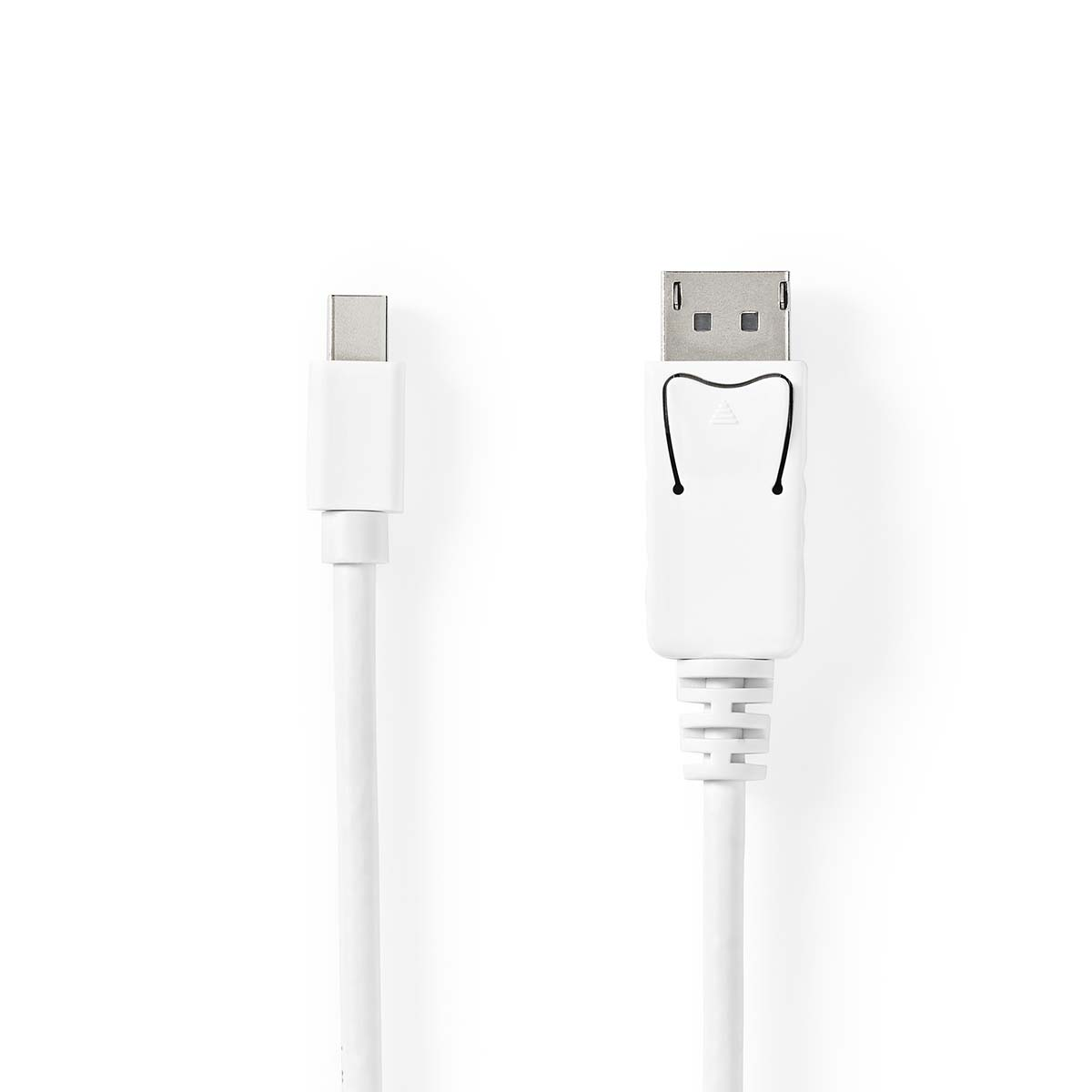 Cavo da USB-C a DisplayPort bianco.