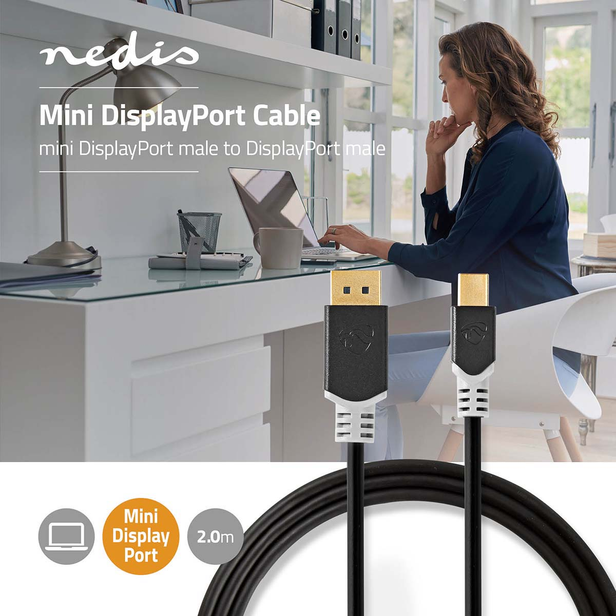 NEDIS CCBP37404AT20 Mini Displayport-Kabel