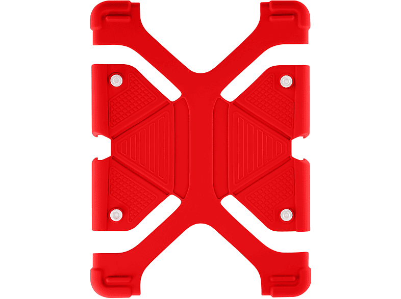 AVIZAR Rundumschutz Series Schutzhüllen Backcover für Universal Silikongel, Rot