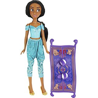 Muñeca  - Princesa Aventuras cotidianas - Jasmine y su alfombra mágica DISNEY PRINCESS, 3 AÑOS+, Multicolor