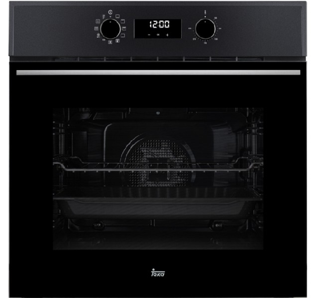 Horno multifunción - Horno multifunción TEKA, 71 Liter, Integrable, Pirolítico, Negro