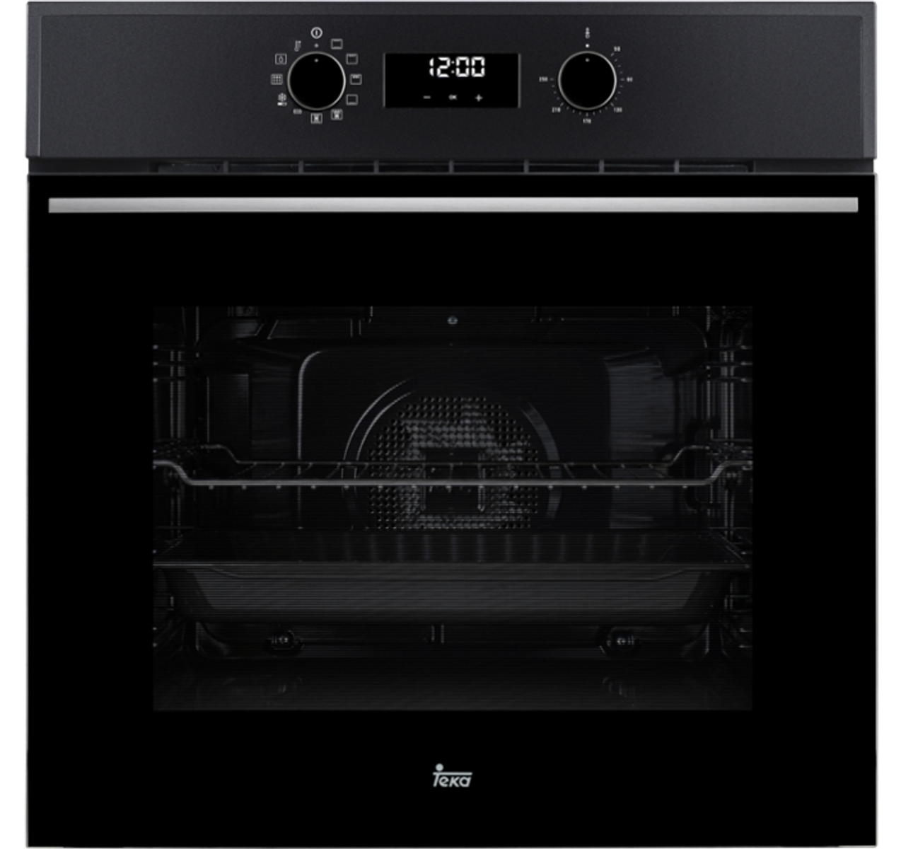 Horno multifunción - Horno multifunción TEKA, 70 Liter, Integrable, Pirolítico, Negro