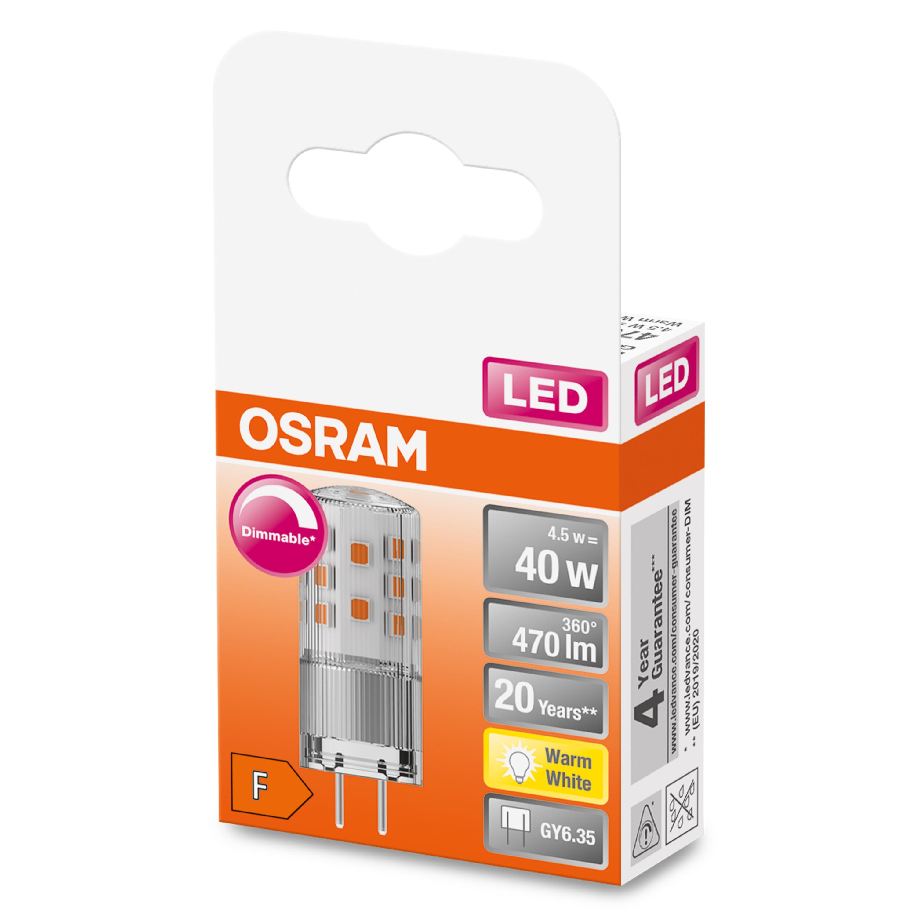 OSRAM  LED PIN 12 V 470 DIM Warmweiß LED lumen Lampe