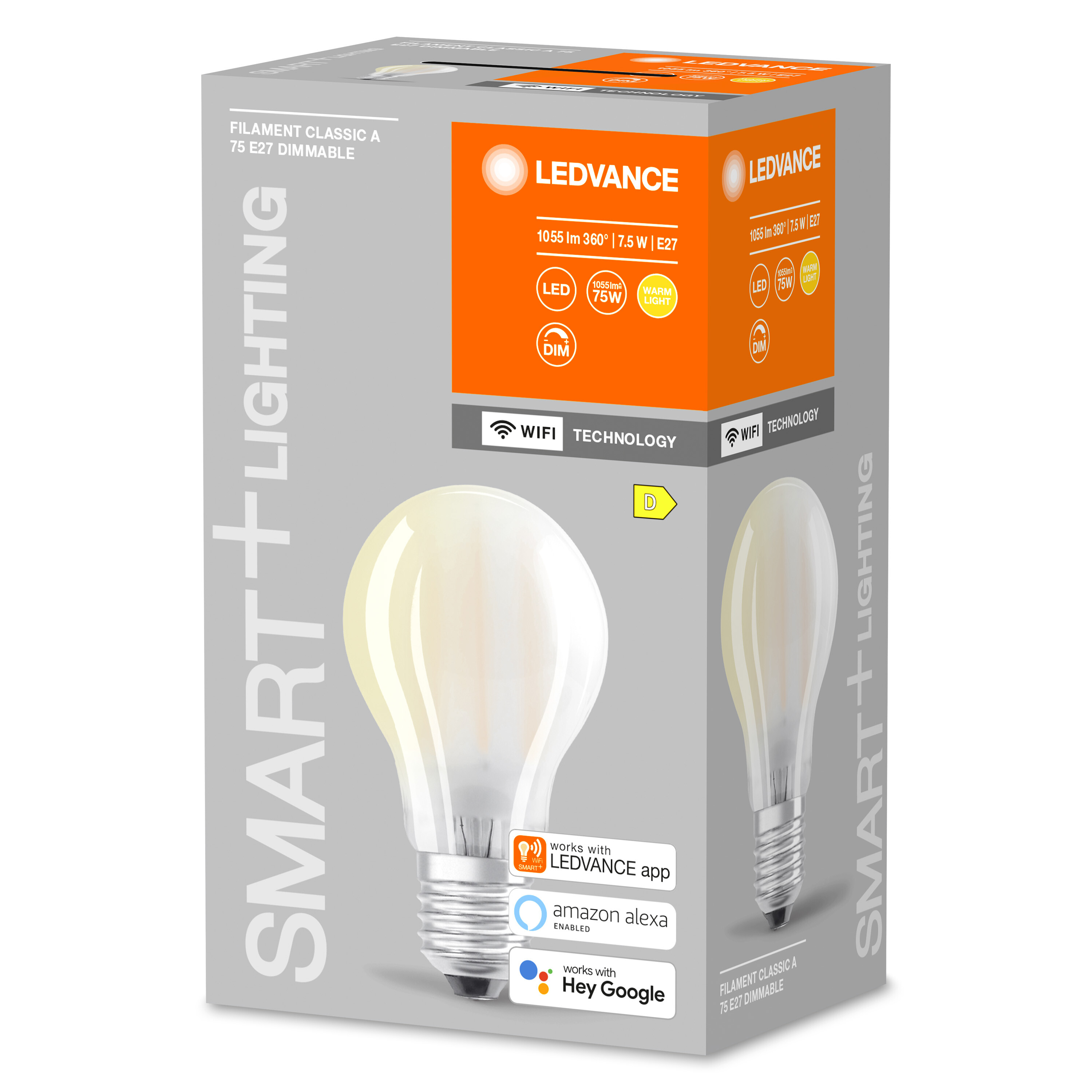 Warmweiß 1055 Classic Lampe Dimmable Filament LED LEDVANCE Lumen SMART+