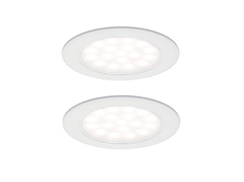 Universalweiß LED rund LICHT PAULMANN Möbeleinbauleuchten 2er-Set