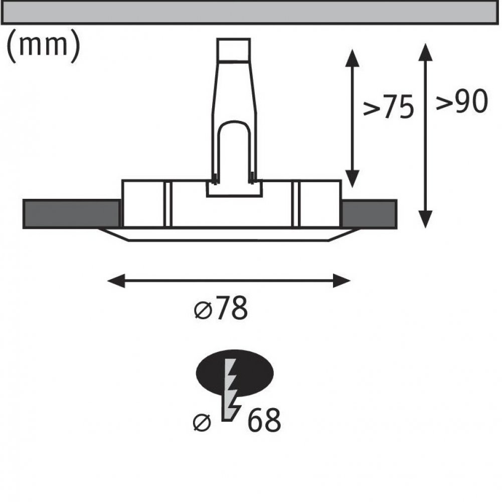 Etykieta efektywności energetycznej dla oprawy oświetleniowej.