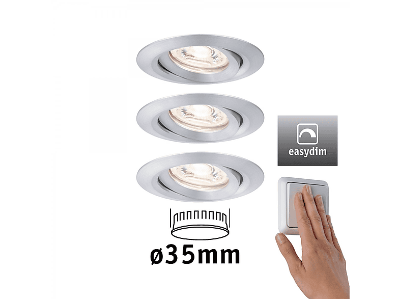 Plus LICHT Einbauleuchten PAULMANN Nova Warmweiß LED mini