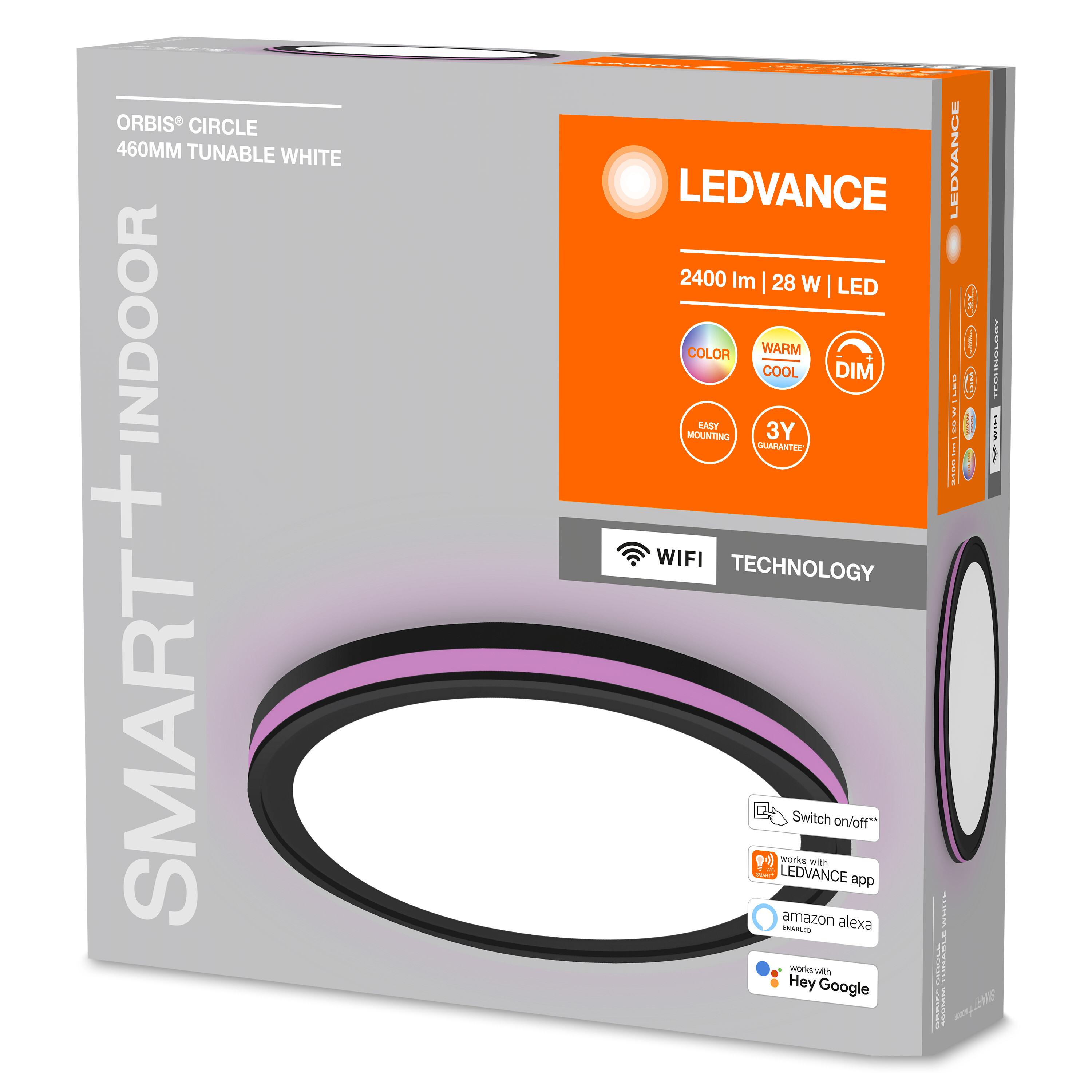 Deckenspots WIFI Orbis SMART+ Circle Lichfarbe änderbar LEDVANCE