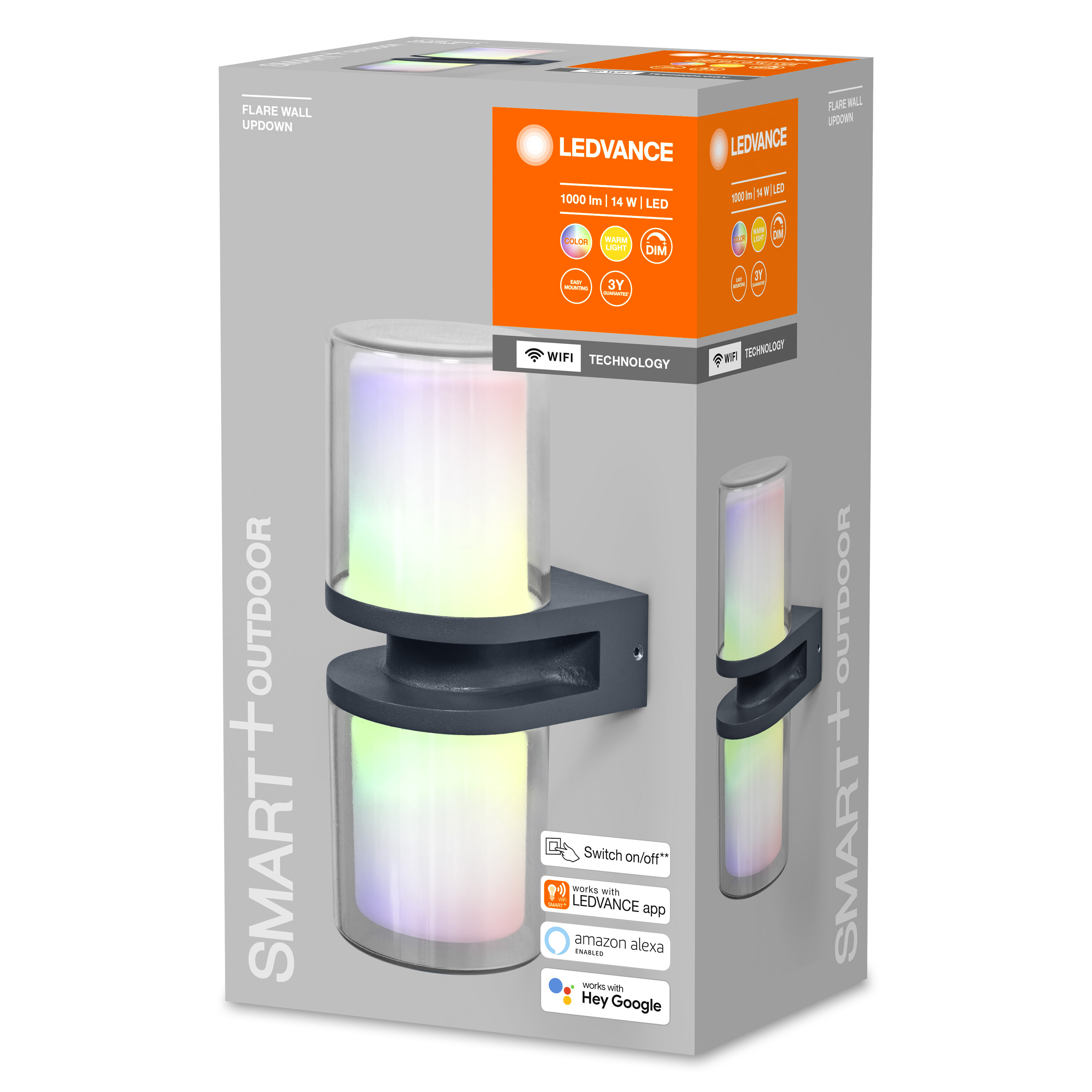 Eine Smart-Outdoor-LEDVANCE-Lichtbox mit einer Lampe.