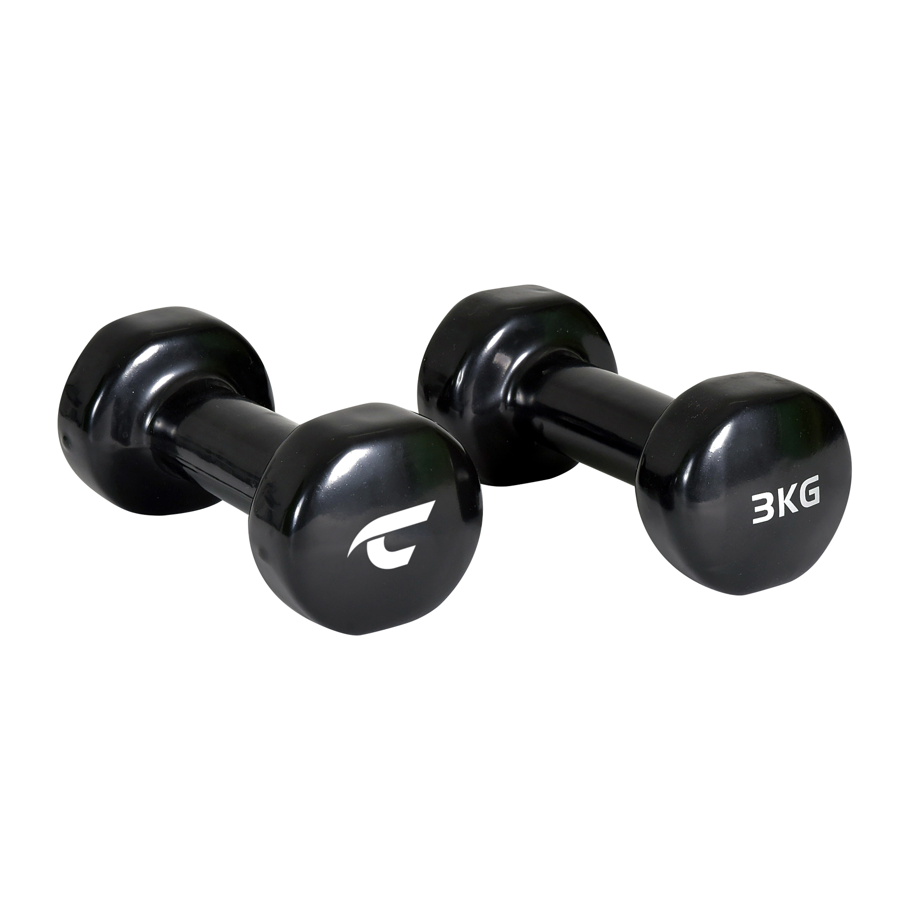 CHRISTOPEIT-SPORT GERMANY 2 x 3 kg Kurzhantel, Schwarz