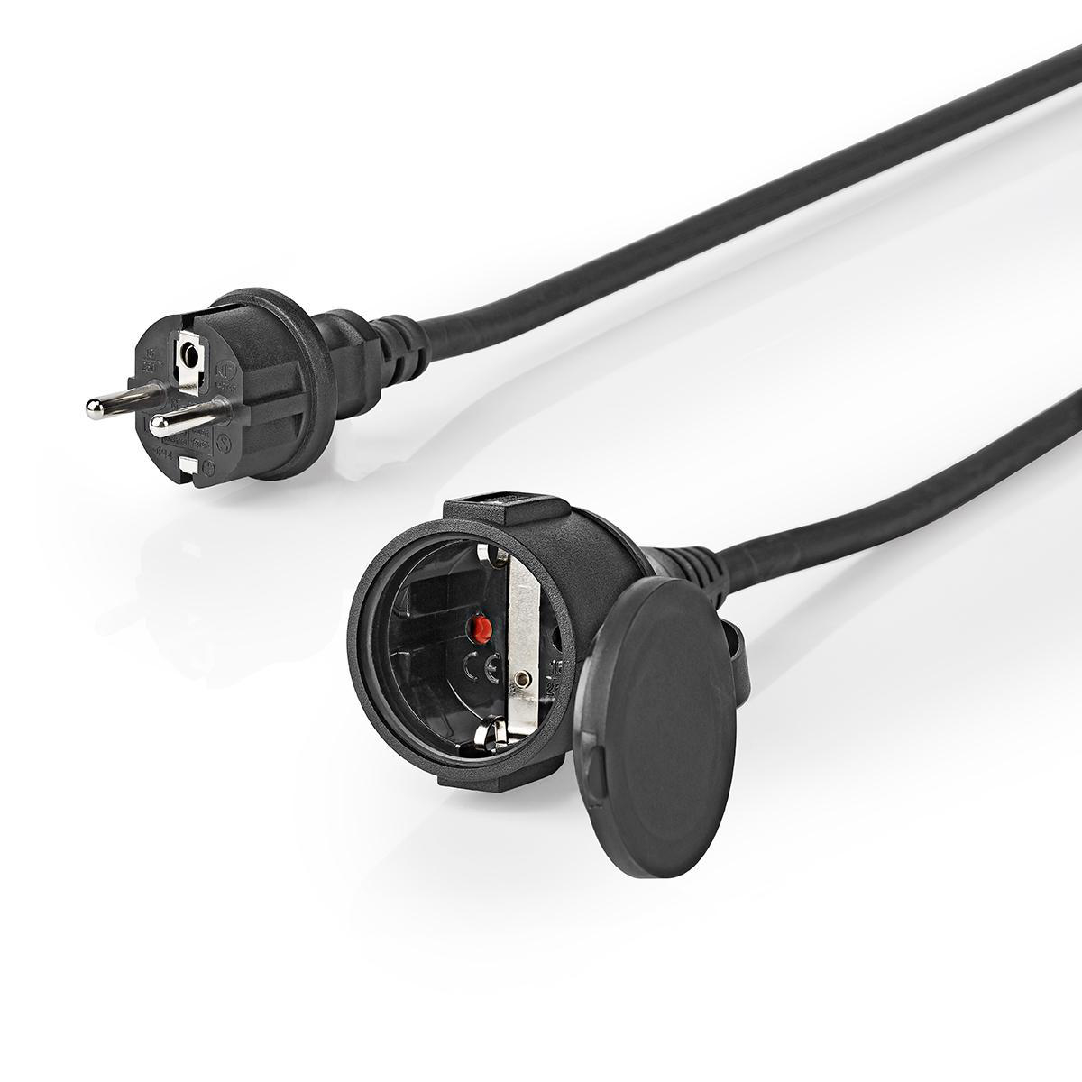 NEDIS PECN120FBK Power Extension Cable 20.0 m Black