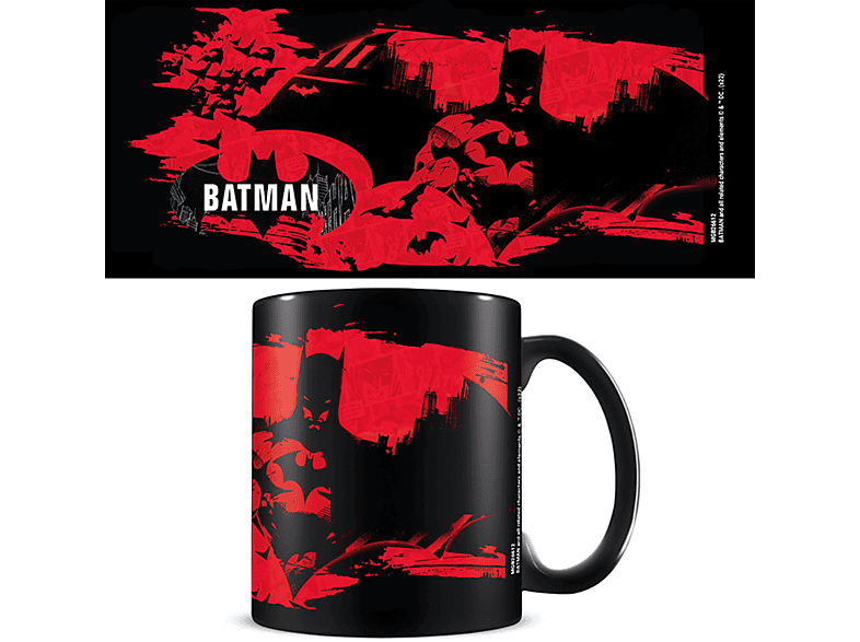 - black Red Mug Batman -
